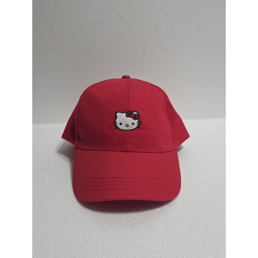 New Hello Kitty Sanario Red Adjustable Hat BASEBALL CAP